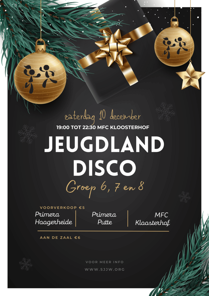 Jeugdland disco poster kerst 2022 pub 1 20
